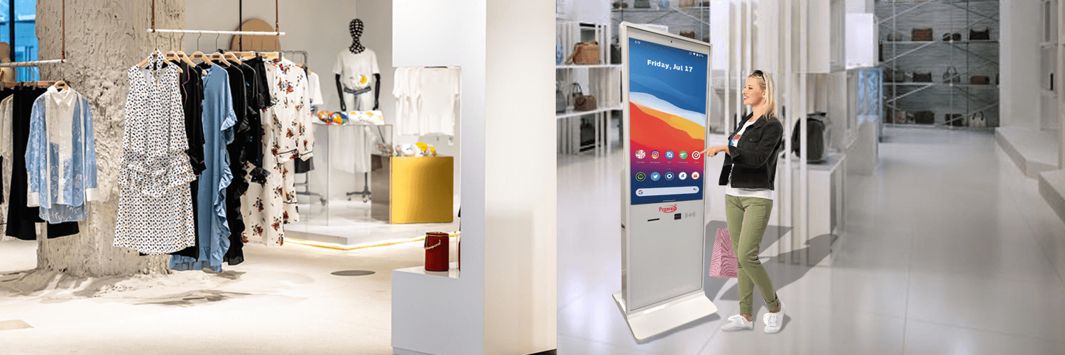 Pegasus KI43W 43-Inch Digital Standing Kiosk 