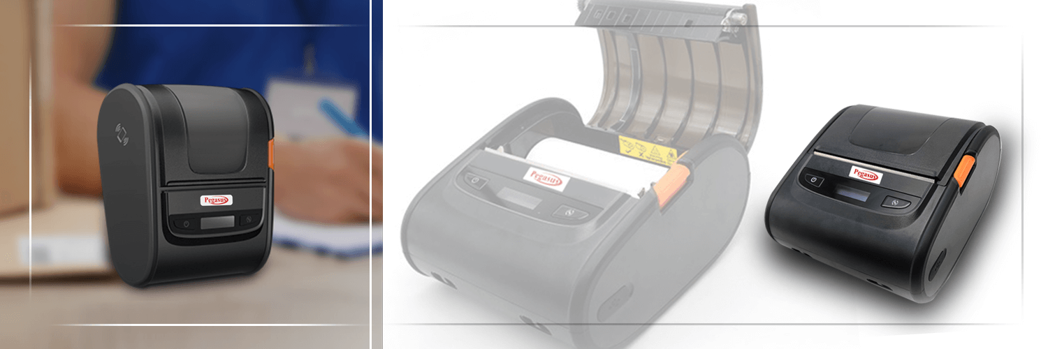 Pegasus PM300 3 Inch Mobile Receipt and Barcode Printer