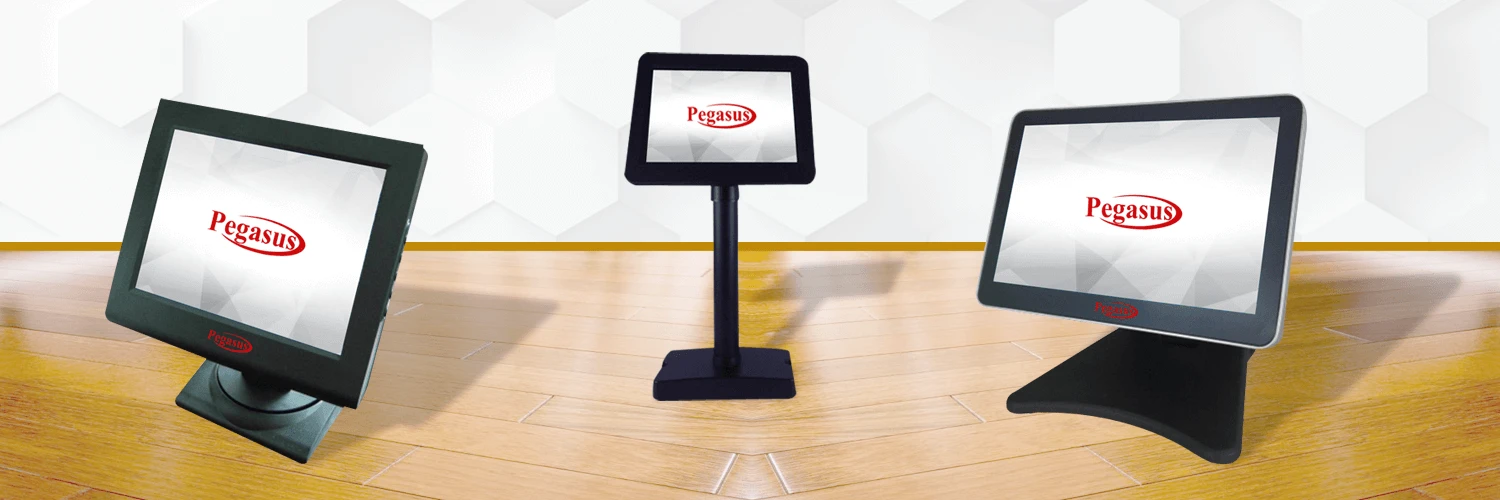 Pegasus L211C 10 inch touch pos monitor  and customer display